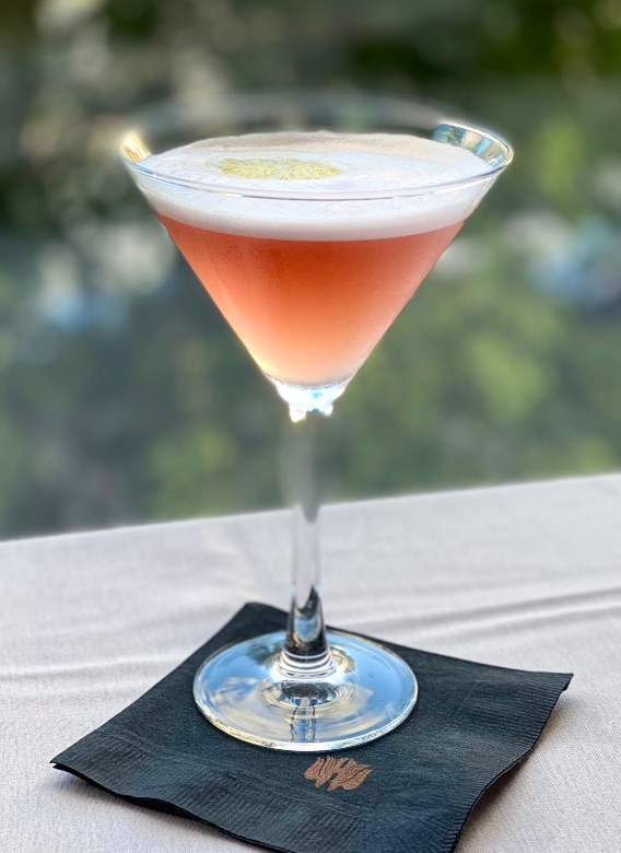 Del Frisco's signature VIP Cosmoplitan cocktail in a cocktail glass