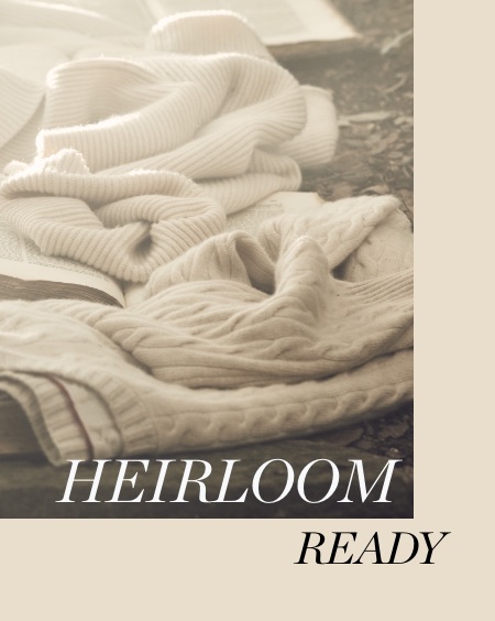 Heirloom Ready: cashmere sweaters by Brunello Cucinelli