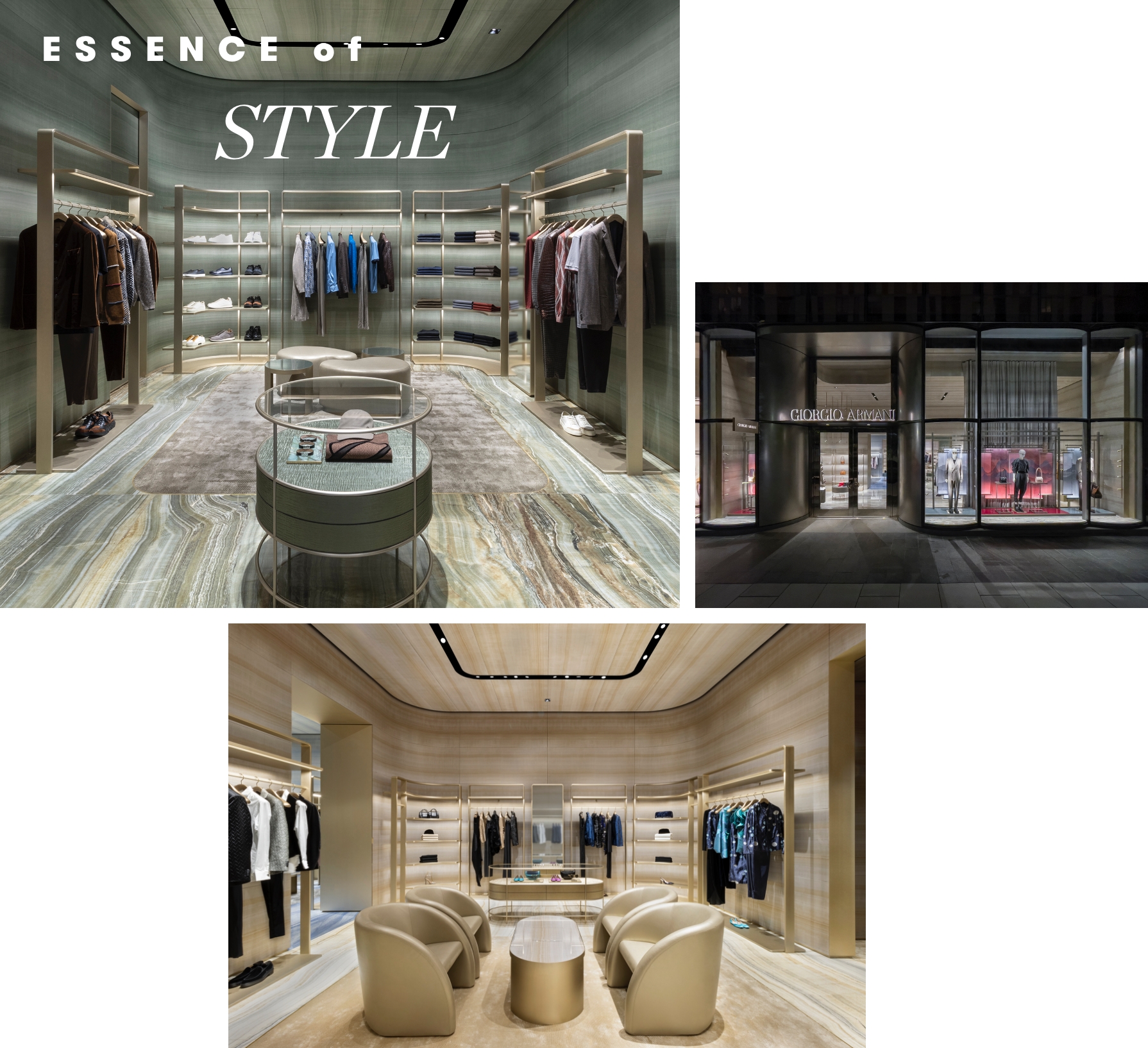 Essence of Style: Interior photos from Giorgio Armani's new boutique in Washington DC at CityCenterDC