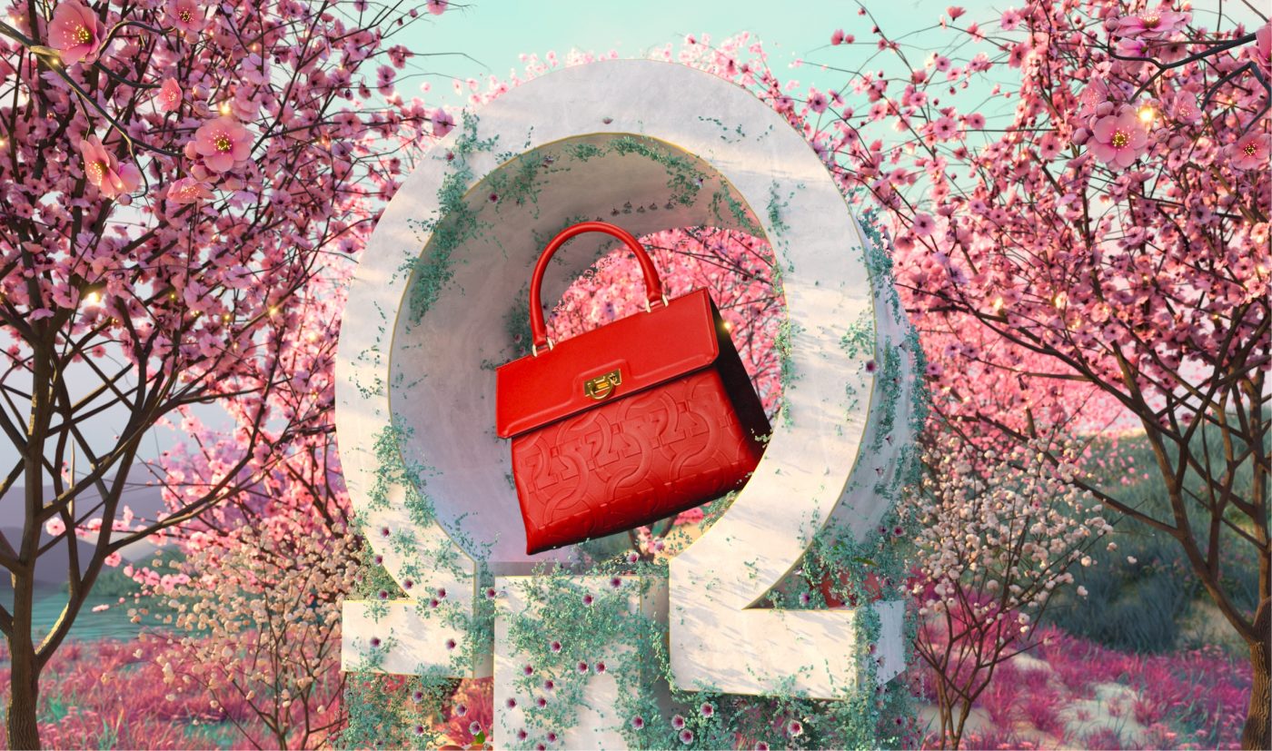 CityCenterDC Red Ferragamo Purse
