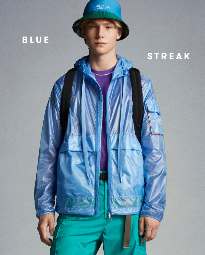 male model wearing jacket from Moncler