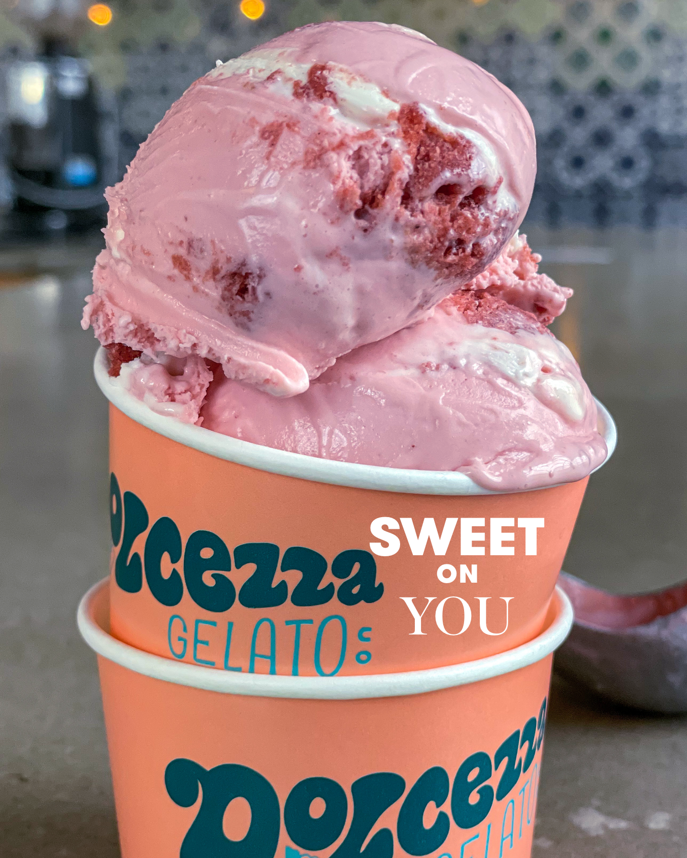 Pink Gelato for Valentine's Day