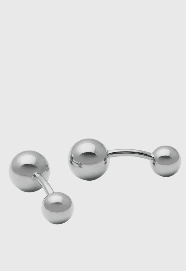 Sterling Silver Ball Cufflinks