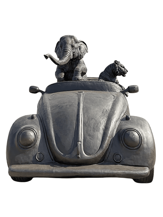 The Bengal Tiger and Sumatran Elephant Race in the Beetle