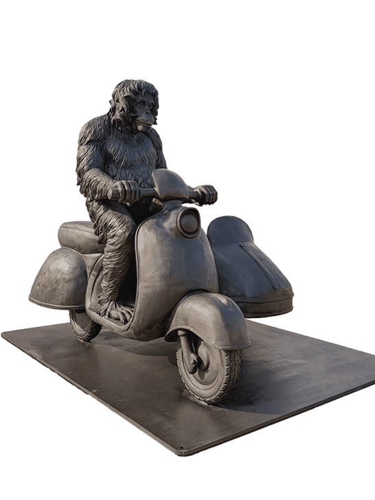 Tapanuli Orangutan Races in the Vespa Sidecar